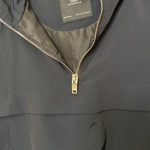 ZARA Rain Hooded Jacket Very Soft lightweight Size S